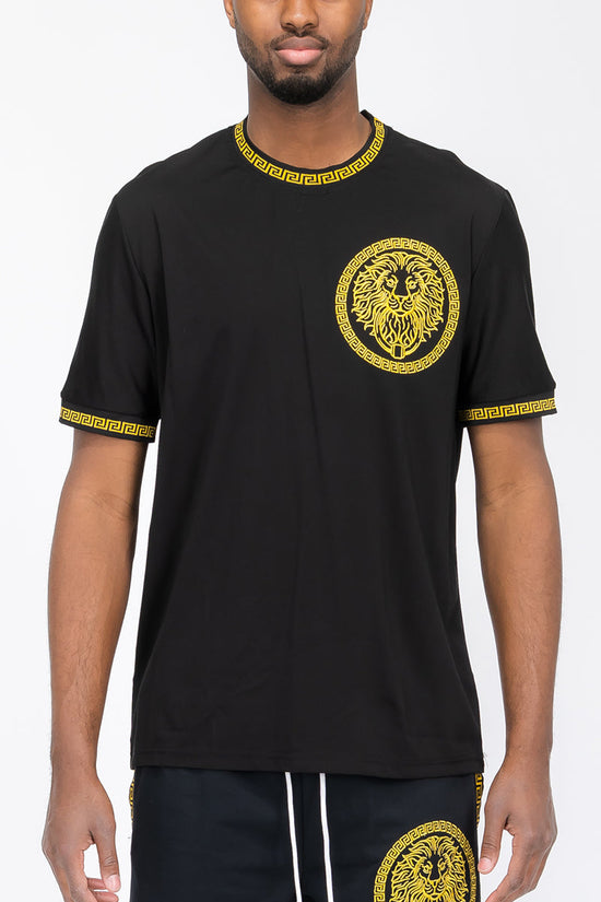 Lion Head Graphic T-Shirt - Men&