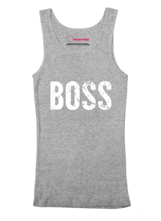 Boss Tank Top - Premium Cotton Graphic Tee for Confident Women