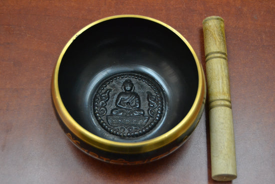 6" Handmade Tibetan Brass Singing Bowl - Meditation Essential