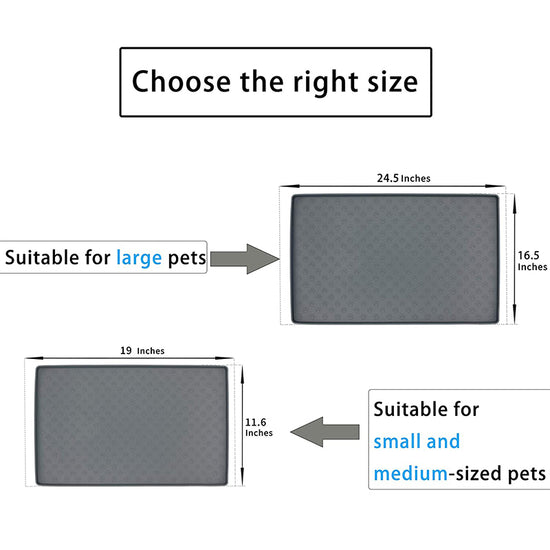 Non-Slip Waterproof Pet Food Mat Silicone Pet Food Drinking Mat