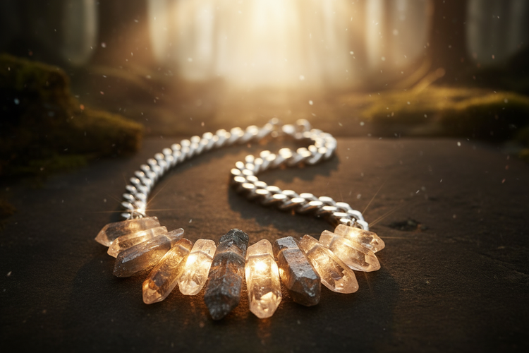 Dramatic backlit crystal showing translucence