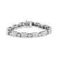 14K White Gold 5.0 Cttw Princess Cut Diamond Invisible Set Alternating