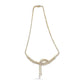 Certified 14K Yellow Gold Diamond Lariat Necklace - 17 Cttw Investment Grade