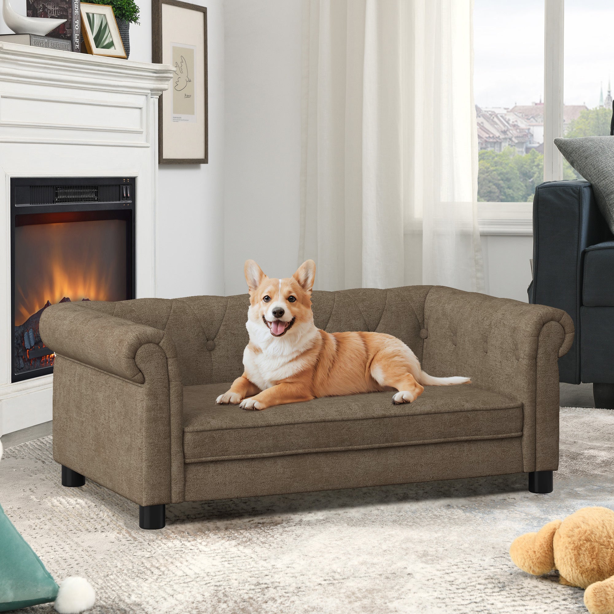 The Metropolitan Pet Sofa – Modern Linen Design