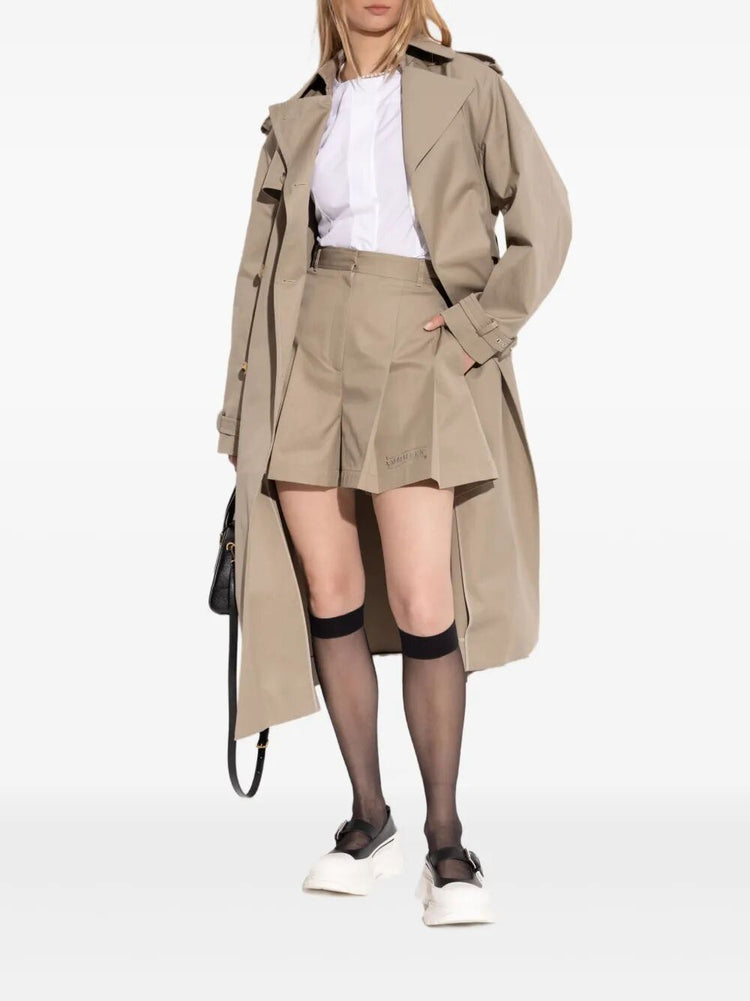 Alexander Mcqueen Women Double-Breasted Trench Coat - Palace of Roman