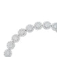 Genuine 14K White Gold Diamond Tennis Bracelet - 3.75 Cttw