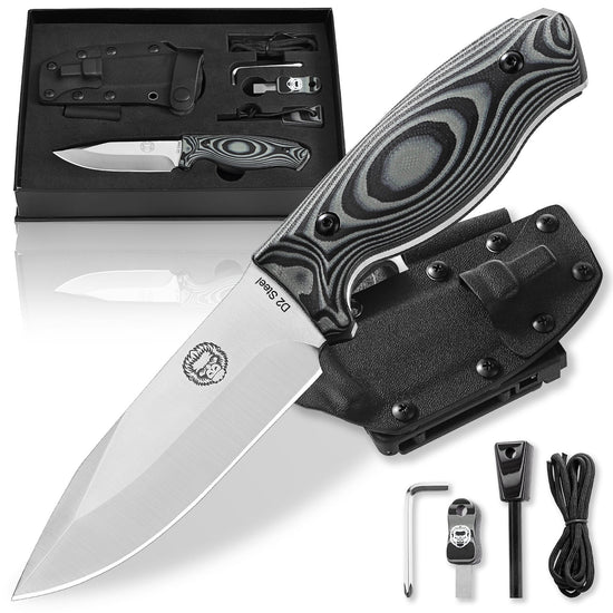"The Silverback" Full Tang D2 Survival Camping Knife Gift Set - Palace of Roman
