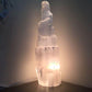 Selenite Crystal Skyscraper Lamp Prime