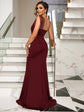 Rhinestone One-Shoulder Gown - Floor Length XS-L