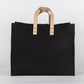 Heritage Canvas & Leather Box Tote - Artisan Crafted