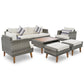 6-Piece All Weather PE Wicker Sofa Set - Outdoor Rattan Furniture