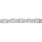 14K White Gold 5.0 Cttw Princess Cut Diamond Invisible Set Alternating