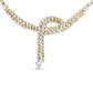 Certified 14K Yellow Gold Diamond Lariat Necklace - 17 Cttw Investment Grade