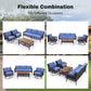 Genuine 4-Piece Wicker Patio Set - Swivel Chairs & Sofa Outdoor