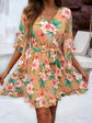 Genuine Devine Ruffled Mini Dress - Surplice Floral Print S-L