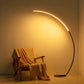 Genuine RGBW Modern Curve Floor Lamp - Smart LED Remote Control