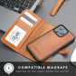 Casper iPhone 16 Pro Wallet Case Leather MagSafe