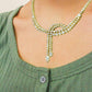 Certified 14K Yellow Gold Diamond Lariat Necklace - 17 Cttw Investment Grade