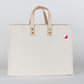 Heritage Canvas & Leather Box Tote - Artisan Crafted