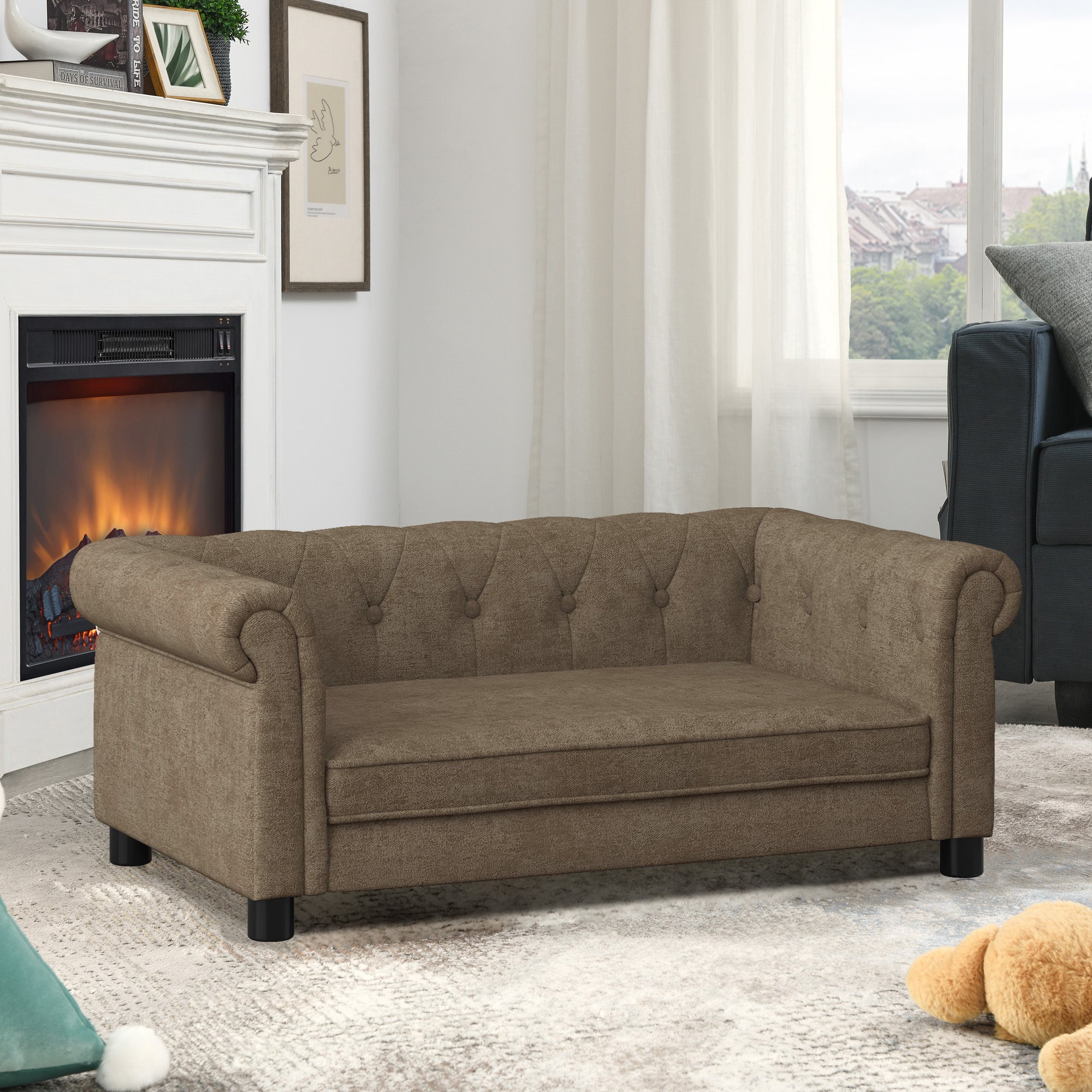 The Metropolitan Pet Sofa – Modern Linen Design