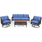 Genuine 4-Piece Wicker Patio Set - Swivel Chairs & Sofa Outdoor