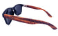 Genuine Zebrawood Sunglasses Stars & Bars - Polarized with Case