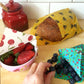 *Classic Set of 3 L, M, S Beeswax Food Wraps | Yellow Bees