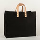 Heritage Canvas & Leather Box Tote - Artisan Crafted