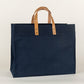 Heritage Canvas & Leather Box Tote - Artisan Crafted