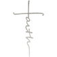 Faith Cross Metal Wall Art - Spiritual Elegance