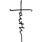 Faith Cross Metal Wall Art - Spiritual Elegance