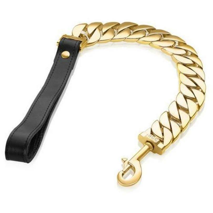 Palace Cuban Link Leash – Luxe Gold Edition