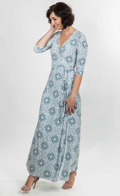 Genuine Natalie Dress - Full-Length Wrap Dress Made in USA