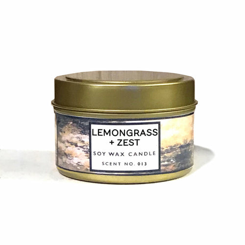 Genuine Lemongrass + Zest Aromatherapy Soy Wax Candle