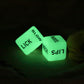 1 Pair Love Dice Glow in Dark Funny Sex Dice Toy