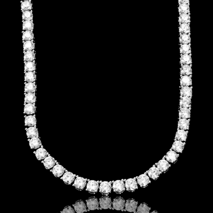 ROCK 4MM One Row Tennis Chain - CZ Choker Necklace