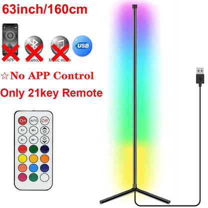 160cm Smart Tuya Corner Floor Lamp Dimmable RGB LED Modern Mood