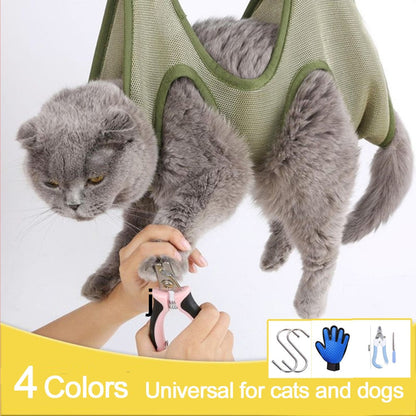 Premium Cat Grooming Hammock - Stress-Free Care