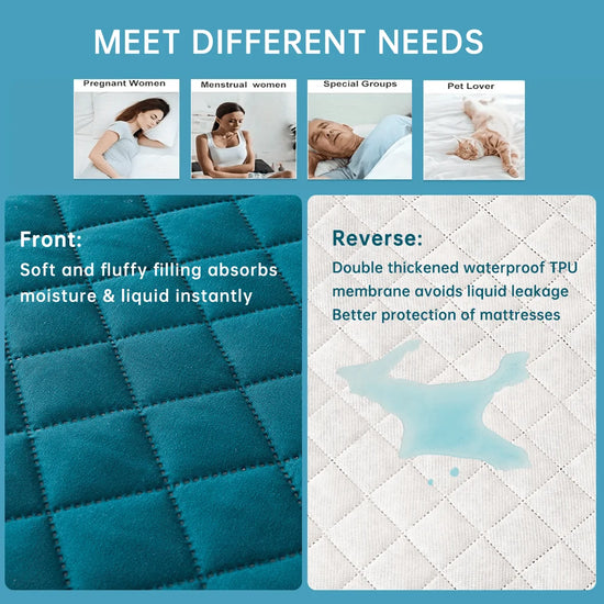 Waterproof Mattress Protector - 3D Breathable Bed Cover (Twin/Full/Queen/King)