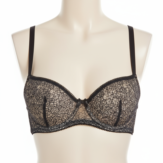 Balcony bra on white background