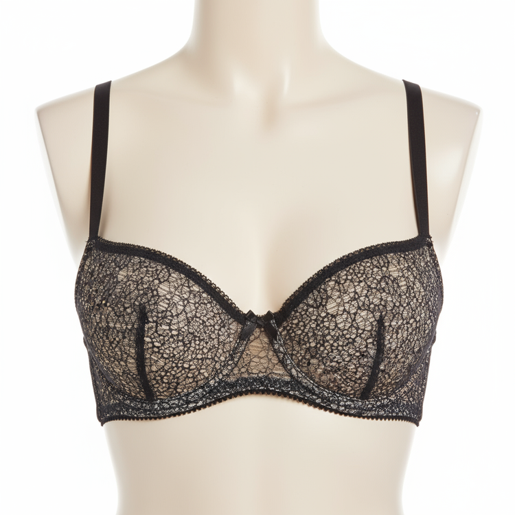 Balcony bra on white background