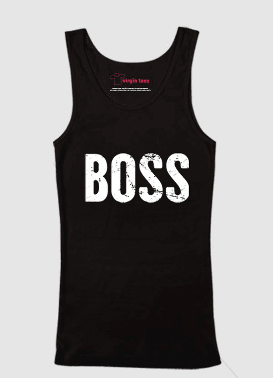 Boss Tank Top - Premium Cotton Graphic Tee for Confident Women
