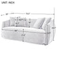 Genuine U_Style Upholstered Sofa Set - Modern Arm Chair Living Room