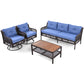 Genuine 4-Piece Wicker Patio Set - Swivel Chairs & Sofa Outdoor