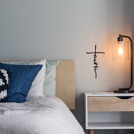 Faith Cross Metal Wall Art - Spiritual Elegance