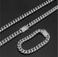 12MM Cuban Link Chain & Bracelet Set - Premium Stainless Steel Men&