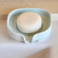 Self-Draining Porcelain Soap Dish - Eco-Friendly Ceramic Soap Saver