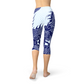 Japanese Dragon Capri Leggings - Fierce Elegance