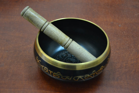 6" Handmade Tibetan Brass Singing Bowl - Meditation Essential