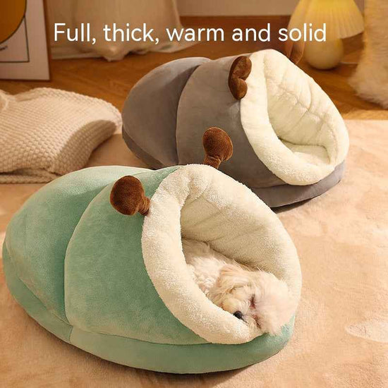 Plush Dog Bed | Cozy Winter Pet Nest for Cats & Dogs